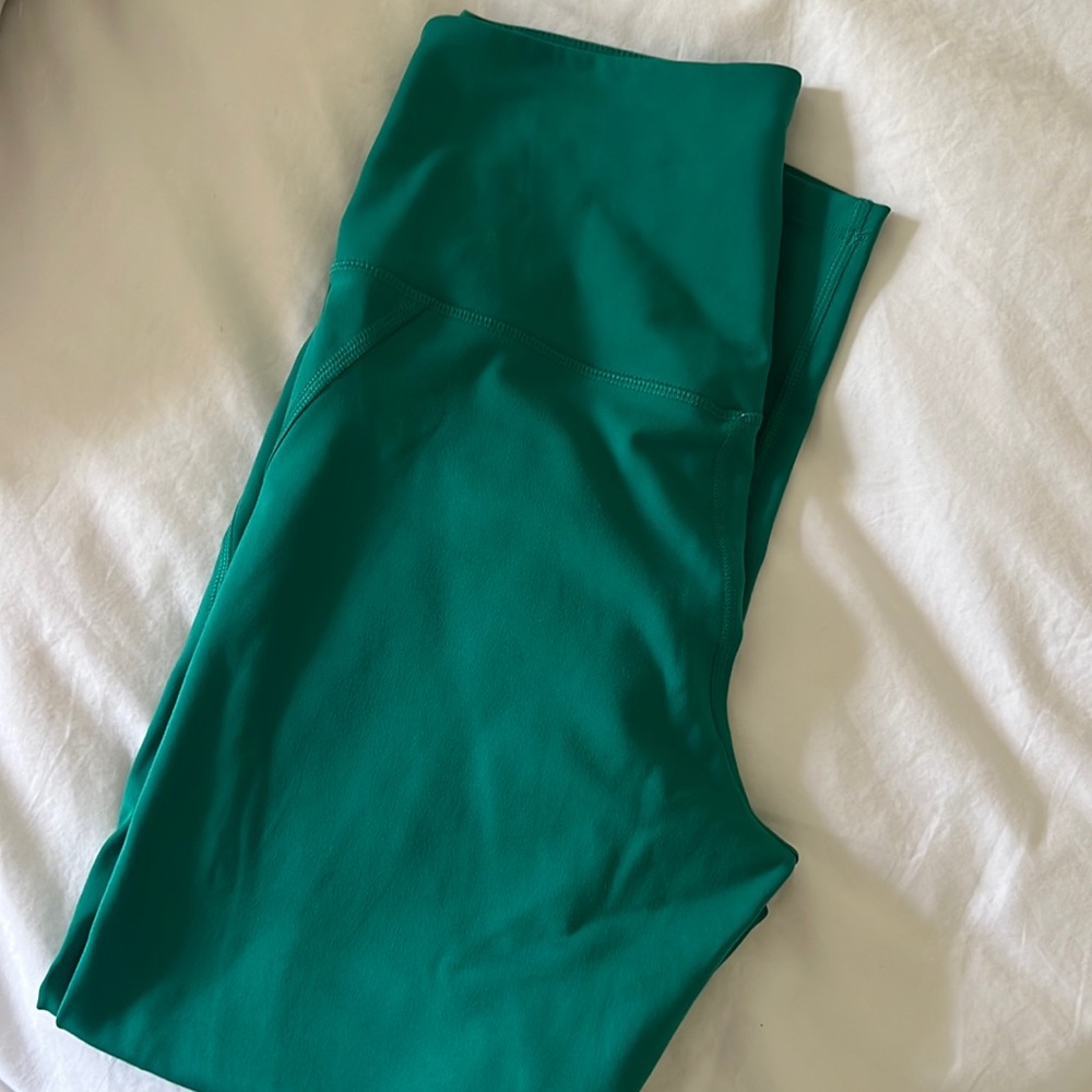 Girlfriend collective green leggings size M